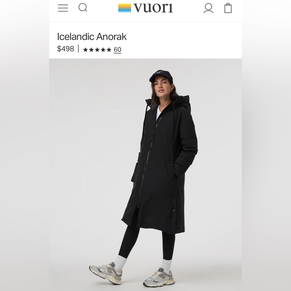 Vuori Women's Black Ski Anorak